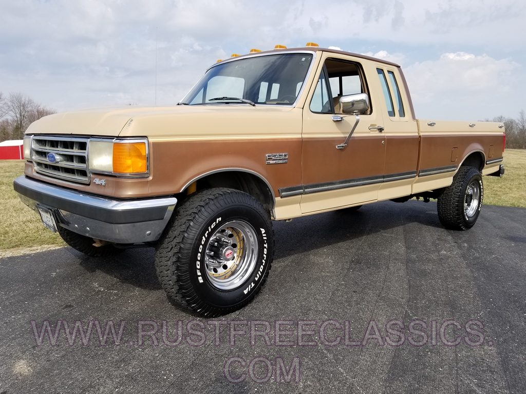 1989 F250 4x4 460 89 Super Cab Lariat Gold Tan